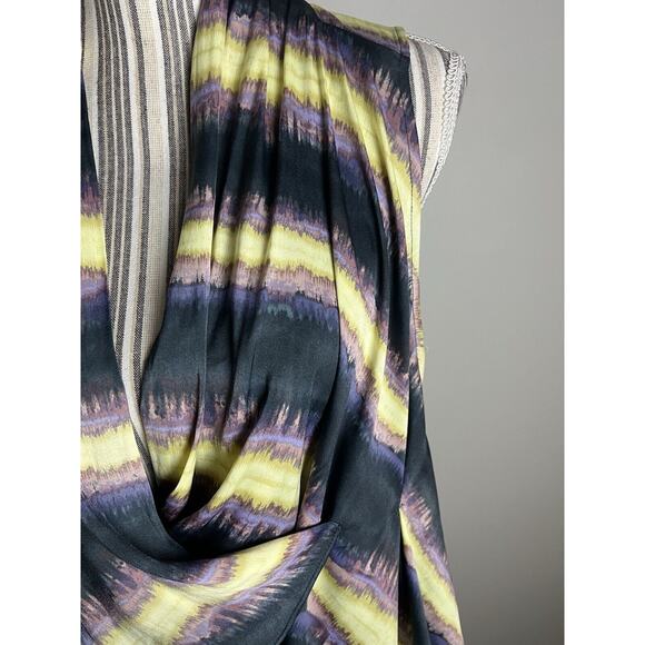 Free People SZ XS Drape Wrapped Silky Tank Multicolor BOHO - Picture 2 of 6